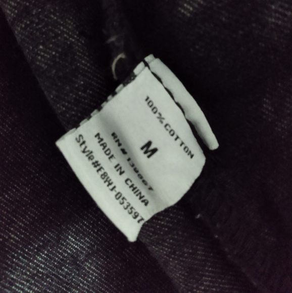 Black Acid Wash Denim Jacket - Picture 5 of 6